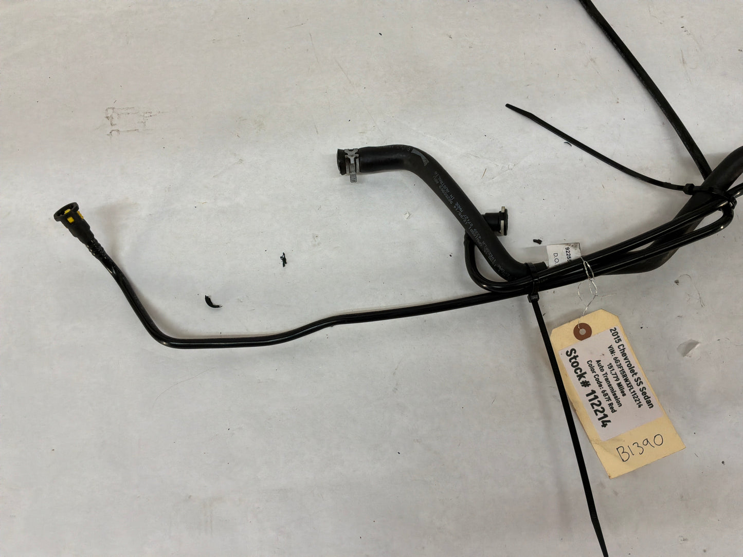 2015 Chevy SS Sedan Intake Manifold Evap PCV Purge Valve Lines Tubes Hoses Lines OEM