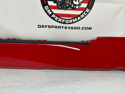 2013 Chevy Camaro 1LE LH Driver Rocker Molding Side Skirt Panel Red OEM