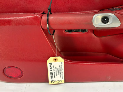 2007 Chevy C6 Corvette Convertible LH Driver Interior Door Panel Red OEM