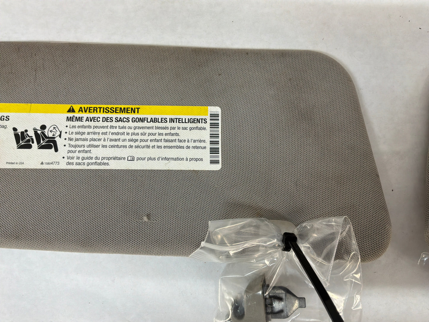 2015 Chevy SS Sedan RH & LH Sun Visor Sunvisor Shade OEM