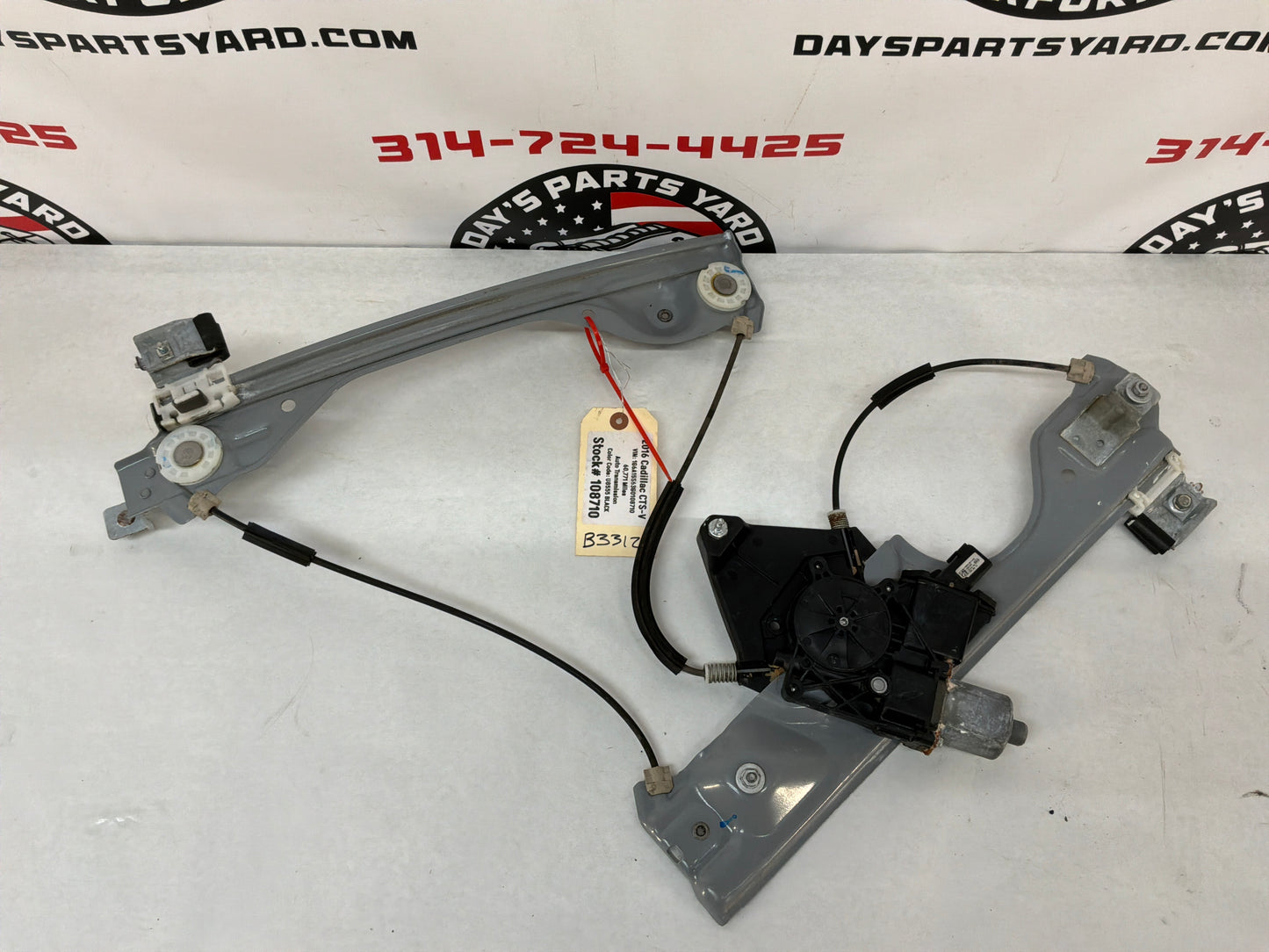 2016 Cadillac CTS-V Front RH Passenger Window Regulator Motor OEM