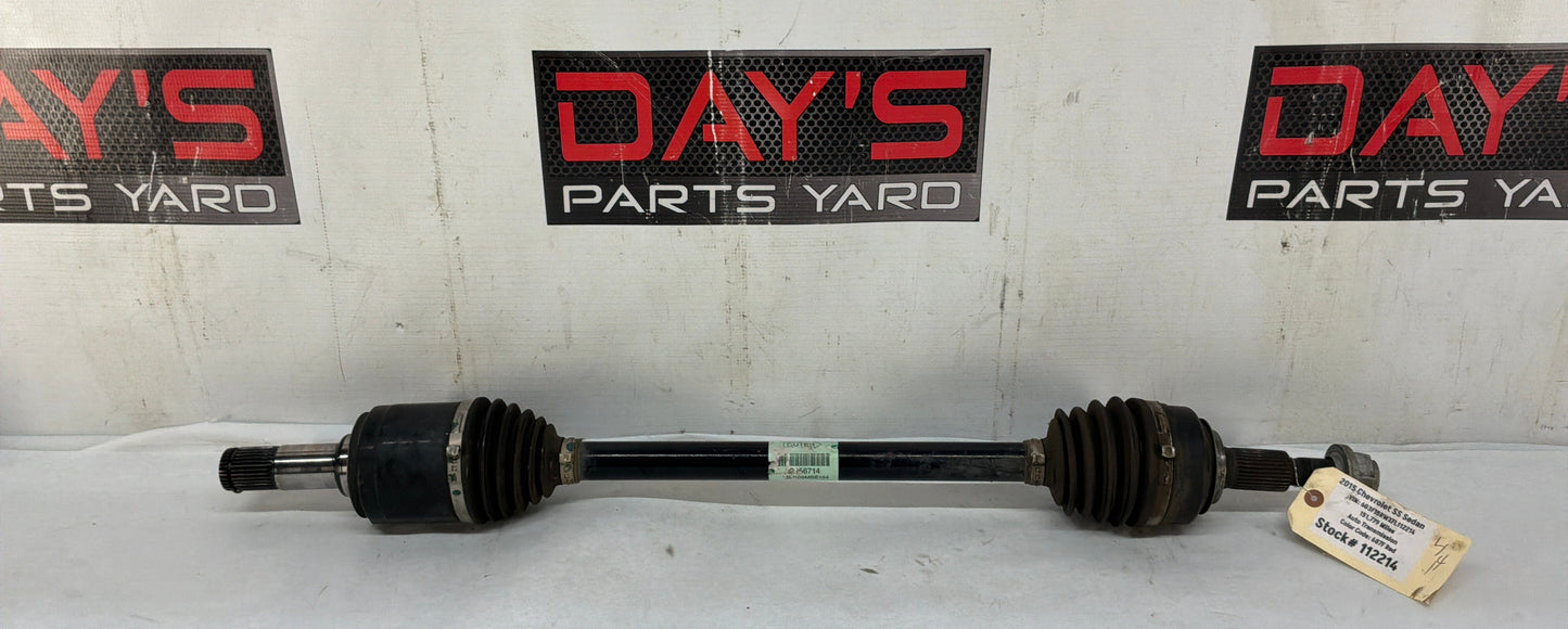 2015 Chevy SS Sedan LH Driver Rear CV Axle Half Shaft OEM
