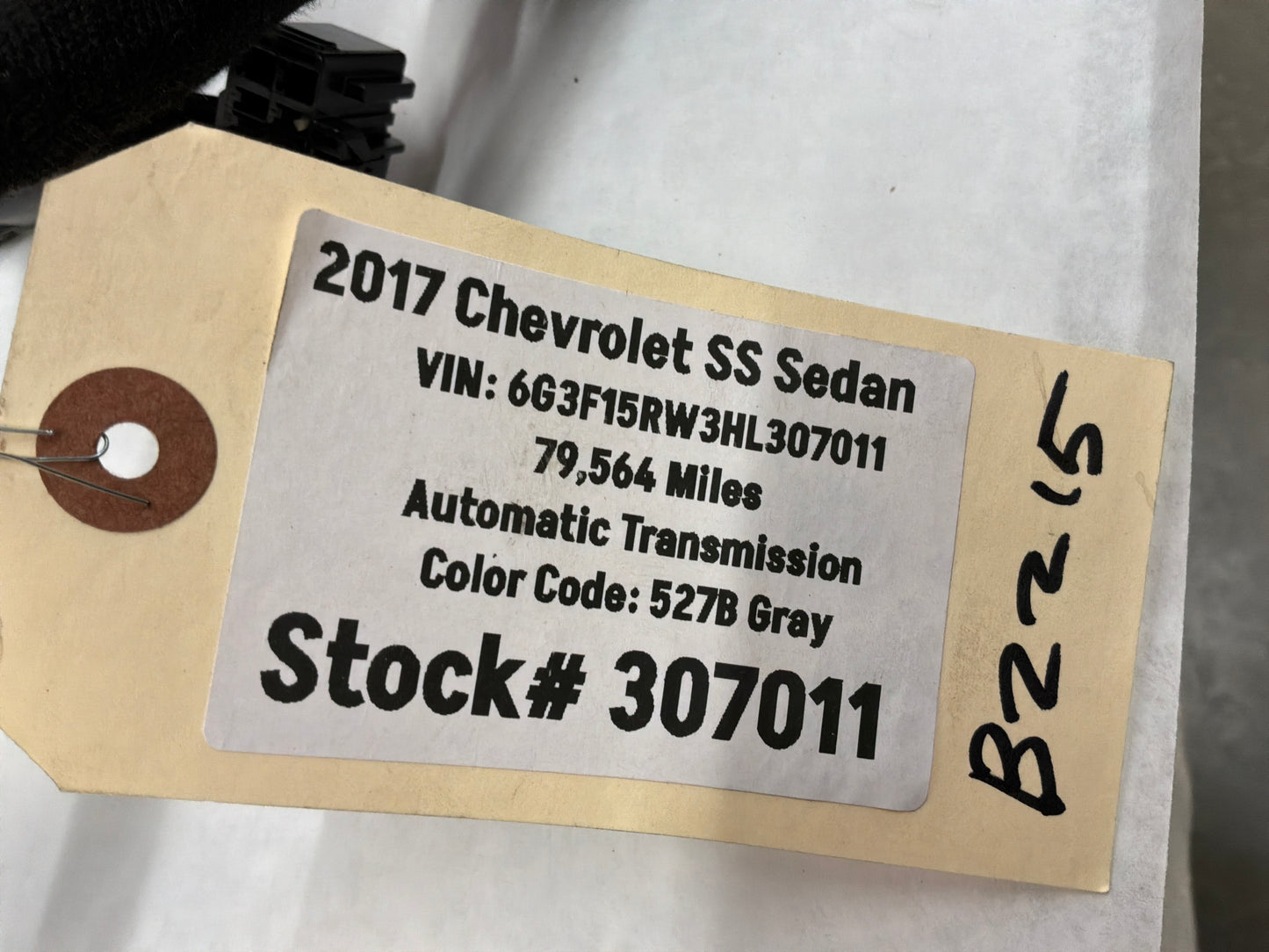 2017 Chevy SS Sedan Fire Wall Front Chassis Engine Bay Wire Wiring Harness OEM
