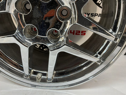 2002 Chevy C5 Corvette Z06 Replica Triple Chrome Rear Wheel Rim 18x9.5