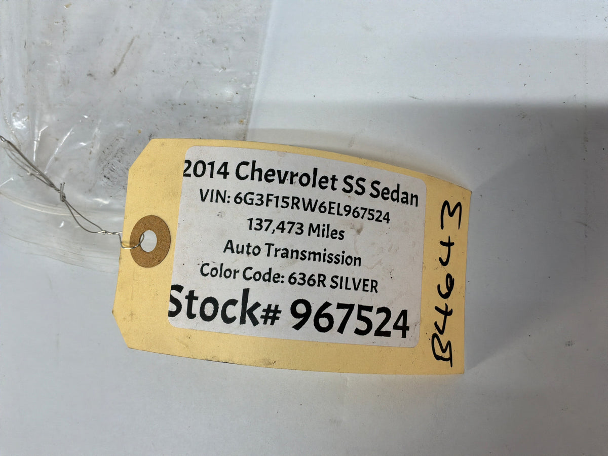 2014 Chevy SS Sedan Hood Strut Shock Bracket OEM