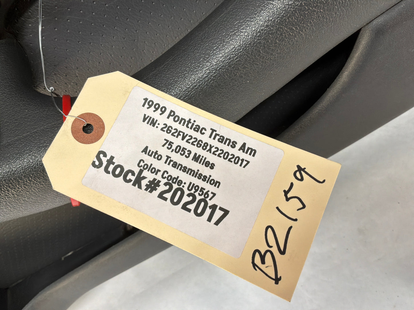 1999 Pontiac Trans Am WS6 RH Passenger Front Interior Door Panels OEM