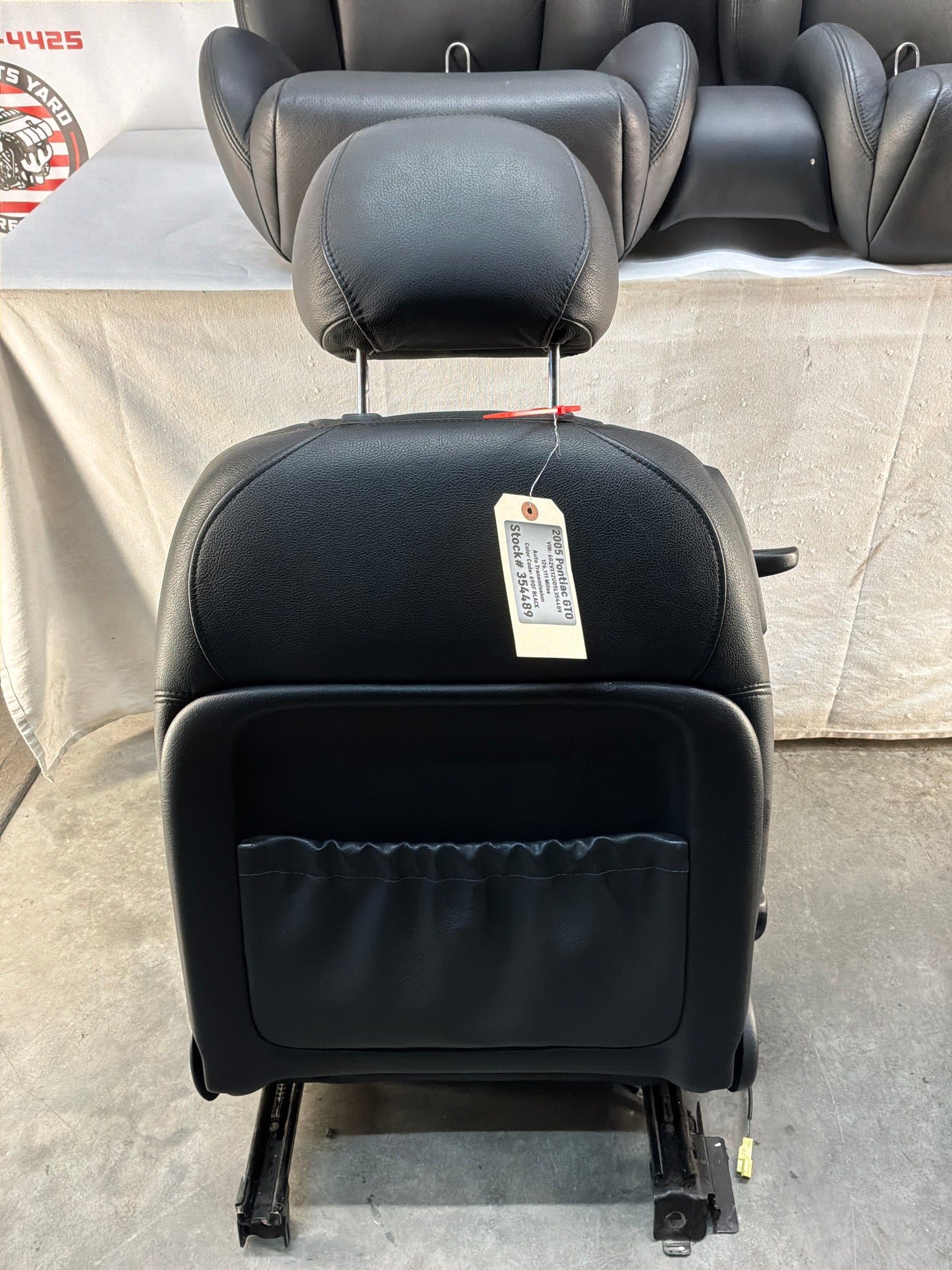 2005 Pontiac GTO Black Leather Front and Rear Seats Set OEM
