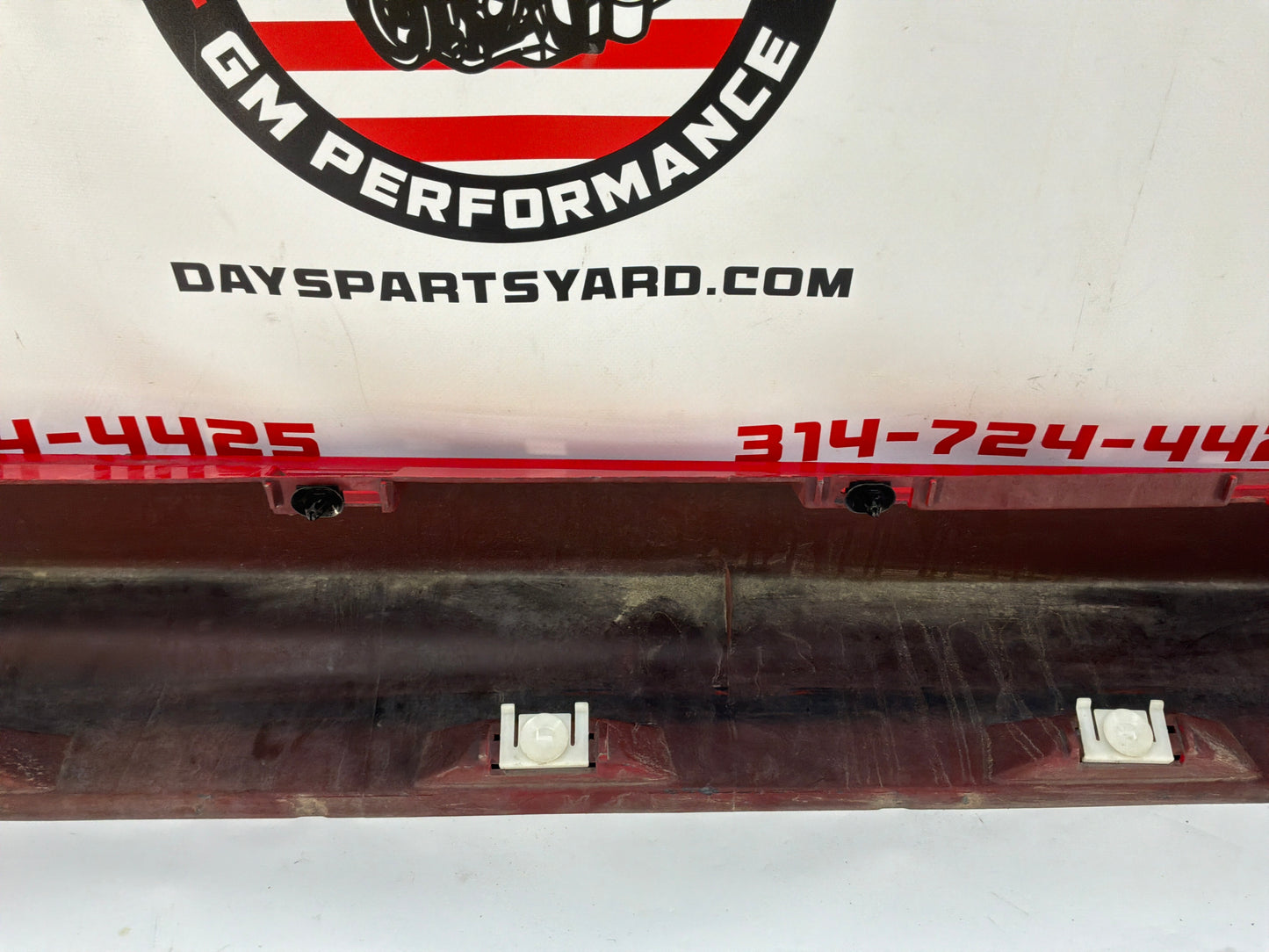 2008 Pontiac G8 GT LH Driver Rocker Molding Side Skirt Panel Trim Red OEM