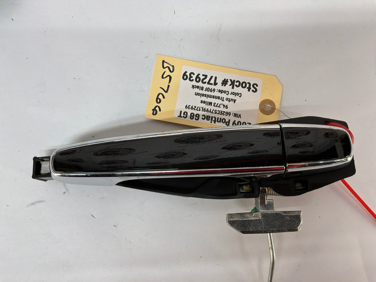 2009 Pontiac G8 GT Exterior Door Handles Set Black OEM - Day's Parts Yard