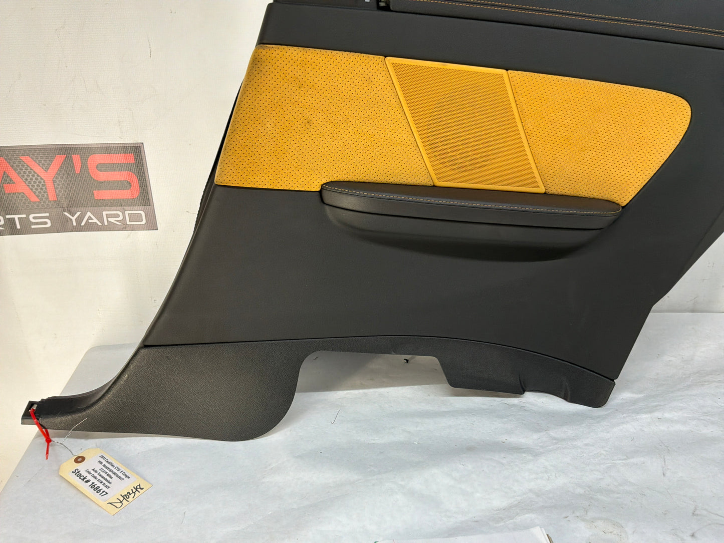 2011 Cadillac CTS-V Coupe RH Passenger Rear Interior Quarter Door Panel Trim Saffron OEM