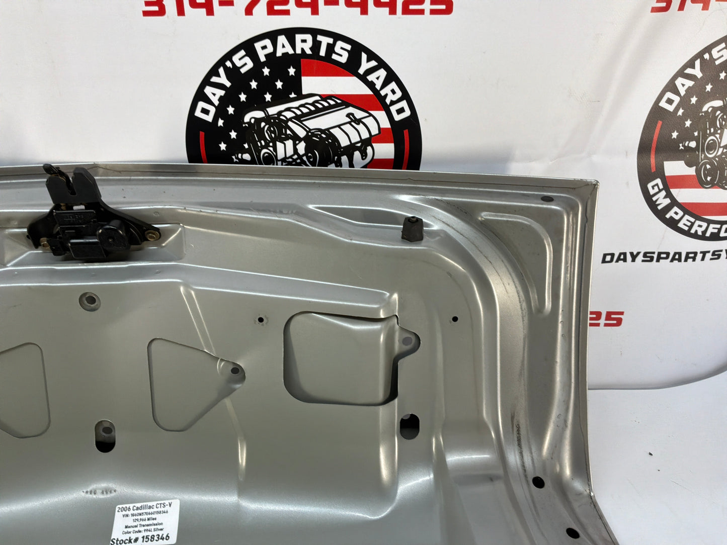 2006 Cadillac CTS-V Trunk Lid Assembly OEM Silver