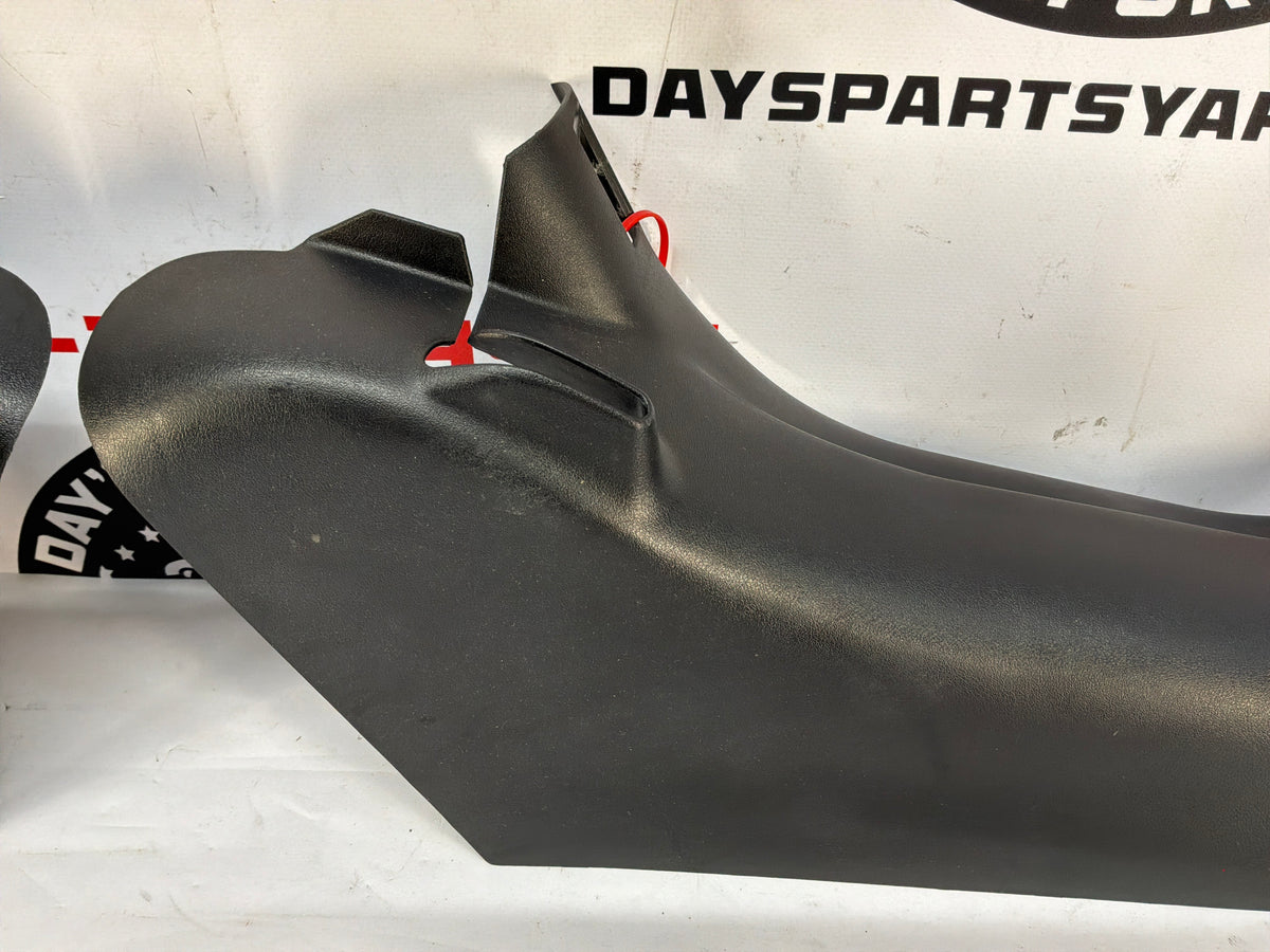 2002 Chevy Corvette Convertible RH & LH Interior Lower B Lock Pillar Trim Molding OEM