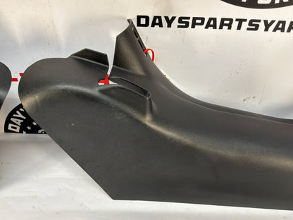 2002 Chevy Corvette Convertible RH & LH Interior Lower B Lock Pillar Trim Molding OEM