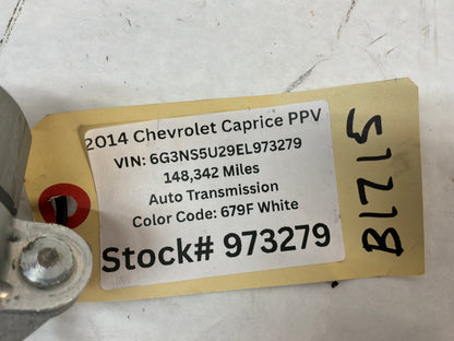 2014 Chevy Caprice PPV Ignition Switch Lock Housing Assembly w/ Key OEM