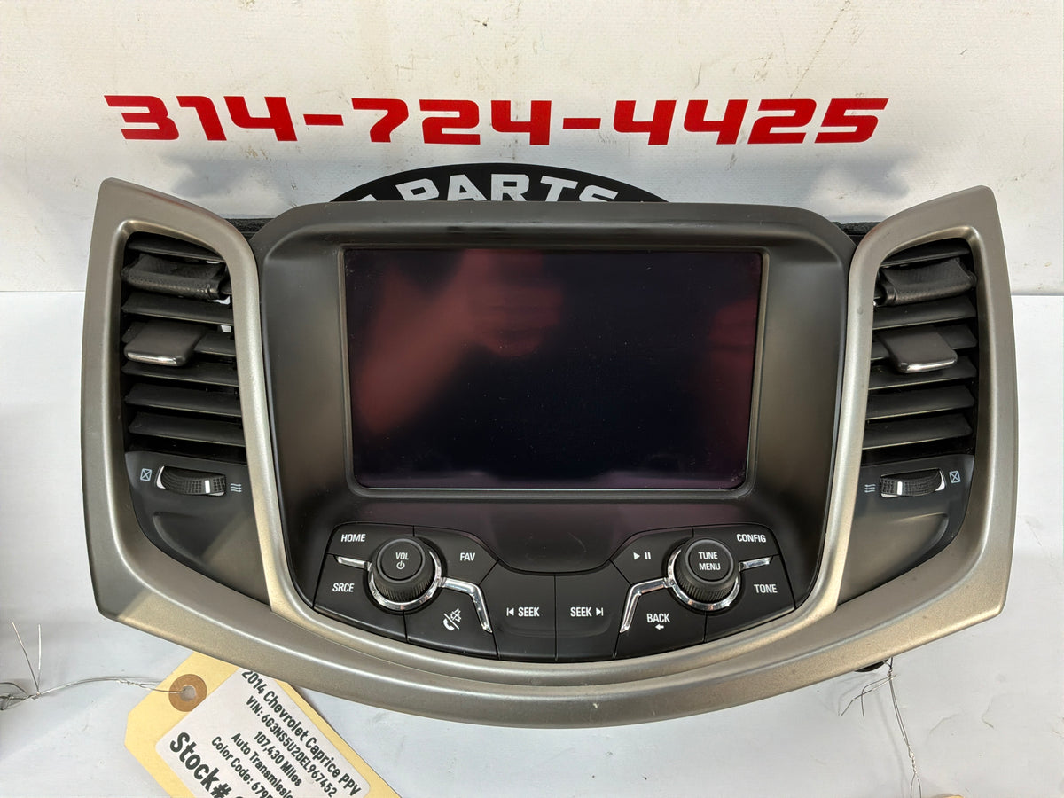 2014 Chevy Caprice PPV Navigation Display Radio CD Player Face Plate Screen Receiver OEM