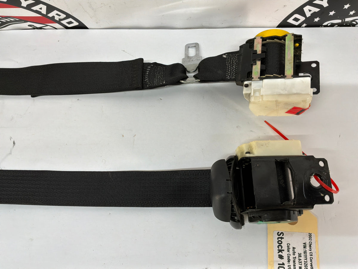 2002 Chevy C5 Corvette Convertible RH & LH Front Seatbelt Seat Belt Retractors OEM