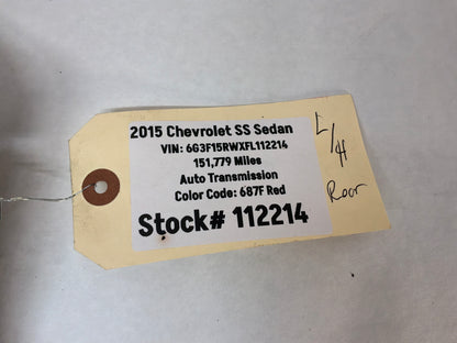 2015 Chevy SS Sedan LH Driver Exhaust Muffler Heat Shield OEM