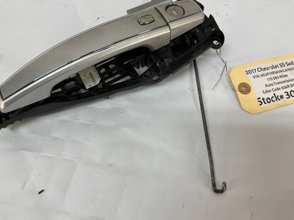2017 Chevy SS Sedan LH Driver Exterior Front Door Handle Silver OEM
