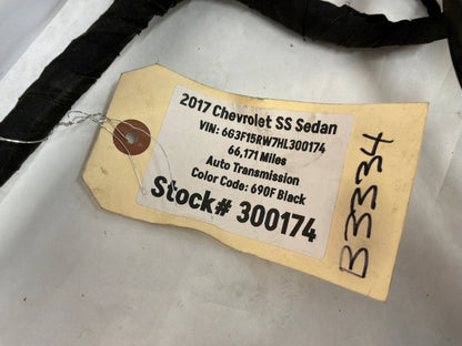 2017 Chevy SS Sedan Engine Motor Transmission Wire Wiring Harness OEM