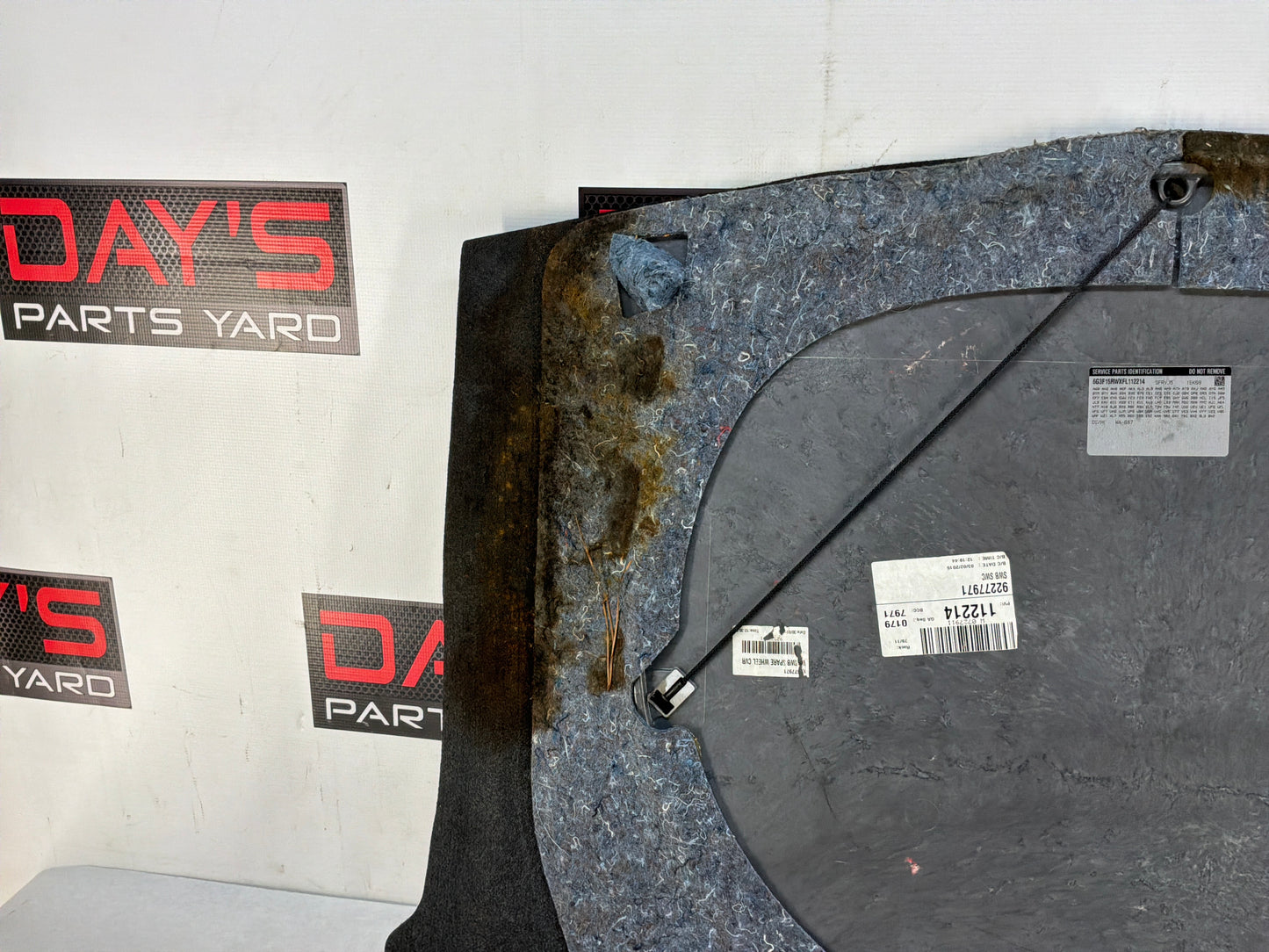 2015 Chevy SS Sedan Spare Tire Trunk Compartment Carpet Floor Panel Cover OEM