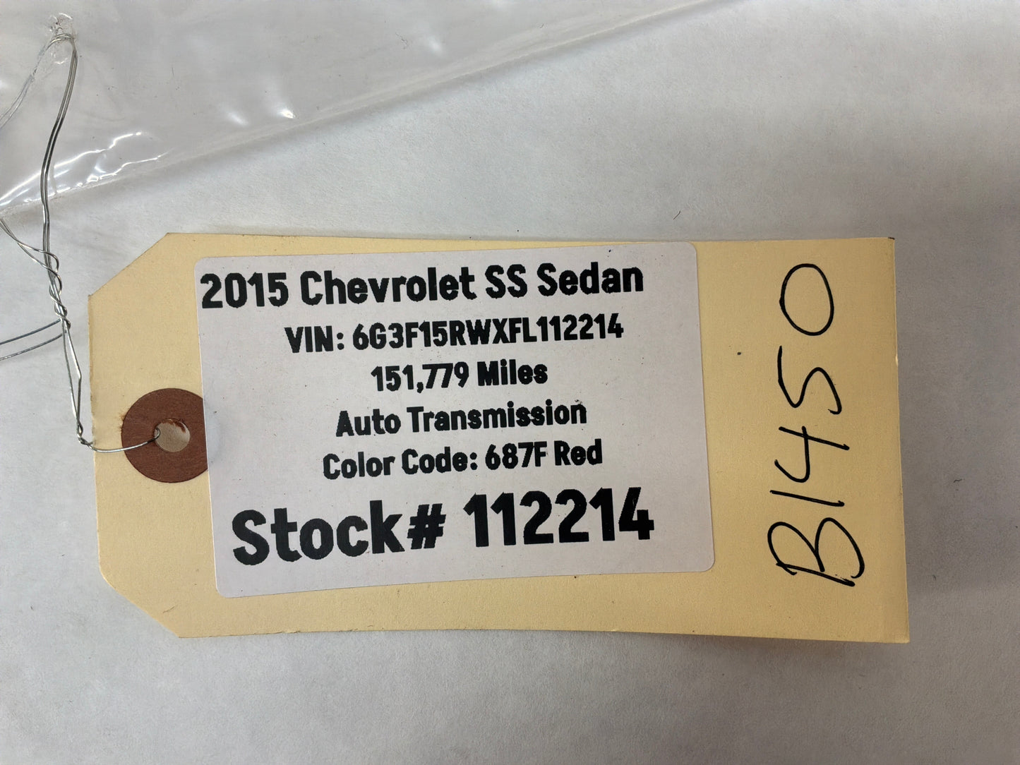 2014 Chevy SS Sedan Owners Manual Book OEM