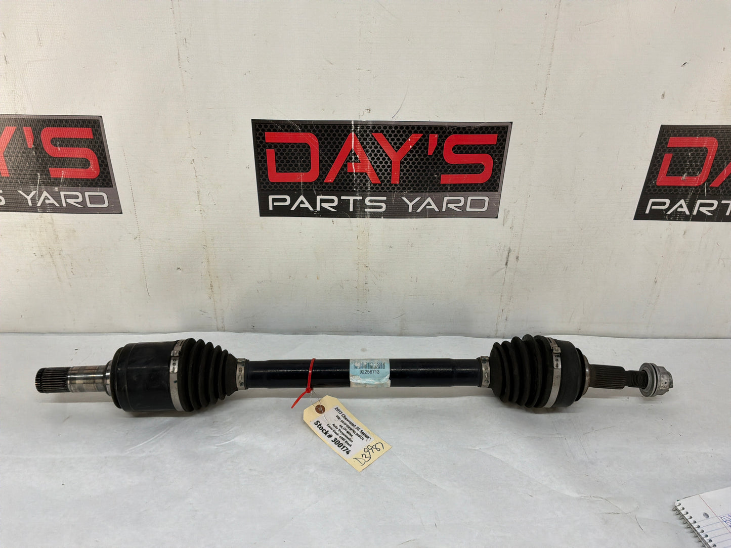 2017 Chevy SS Sedan RH Passenger Rear CV Axle Half Shaft OEM