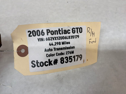 2006 Pontiac GTO RH Passenger Front Suspension Spindle Hub Knuckle Assembly OEM