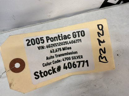 2005 Pontiac GTO Upper & Lower Radiator Hoses OEM
