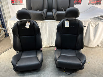 2004 Pontiac GTO Seats Fronts and Rears Black Leather OEM
