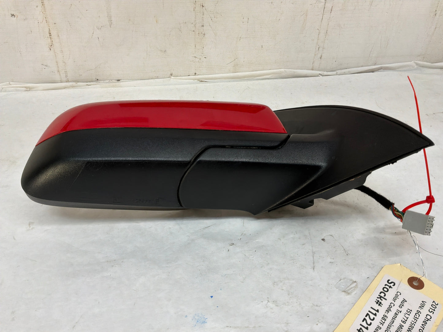 2015 Chevy SS Sedan RH Passenger Exterior Out Side Mirror Red OEM