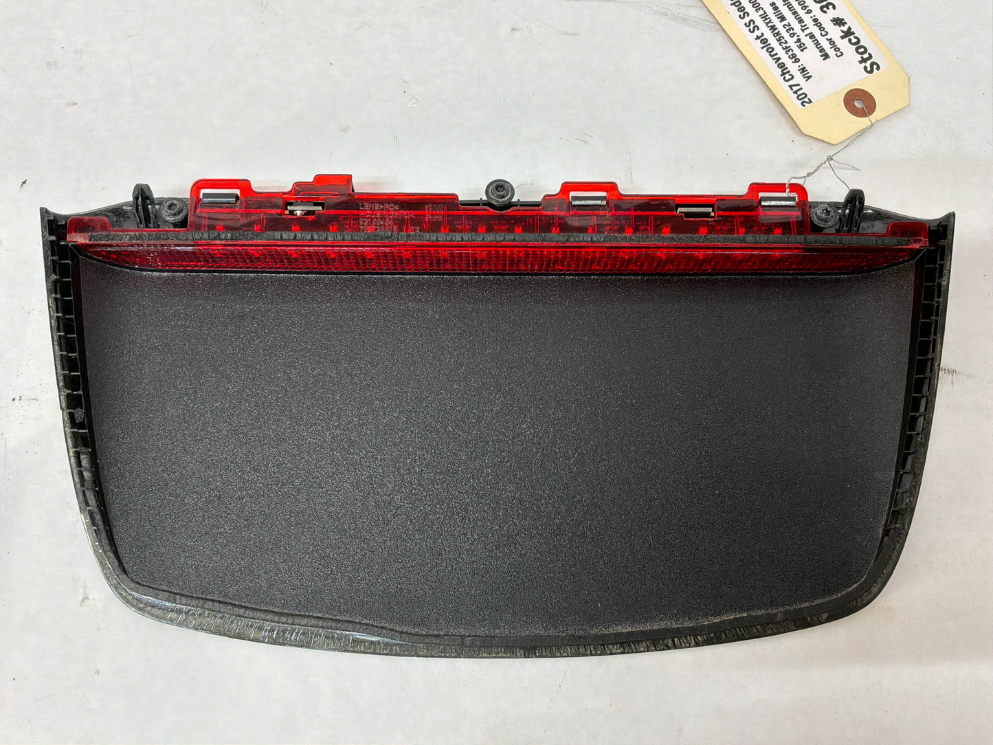 2017 Chevy SS Sedan 3rd Third High Mount Brake Light Rear Center Stop Lamp OEM