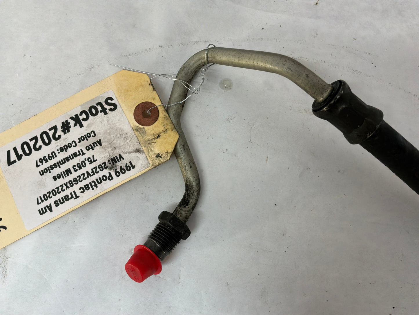 1999 Pontiac Trans Am WS6 Power Steering Lines OEM