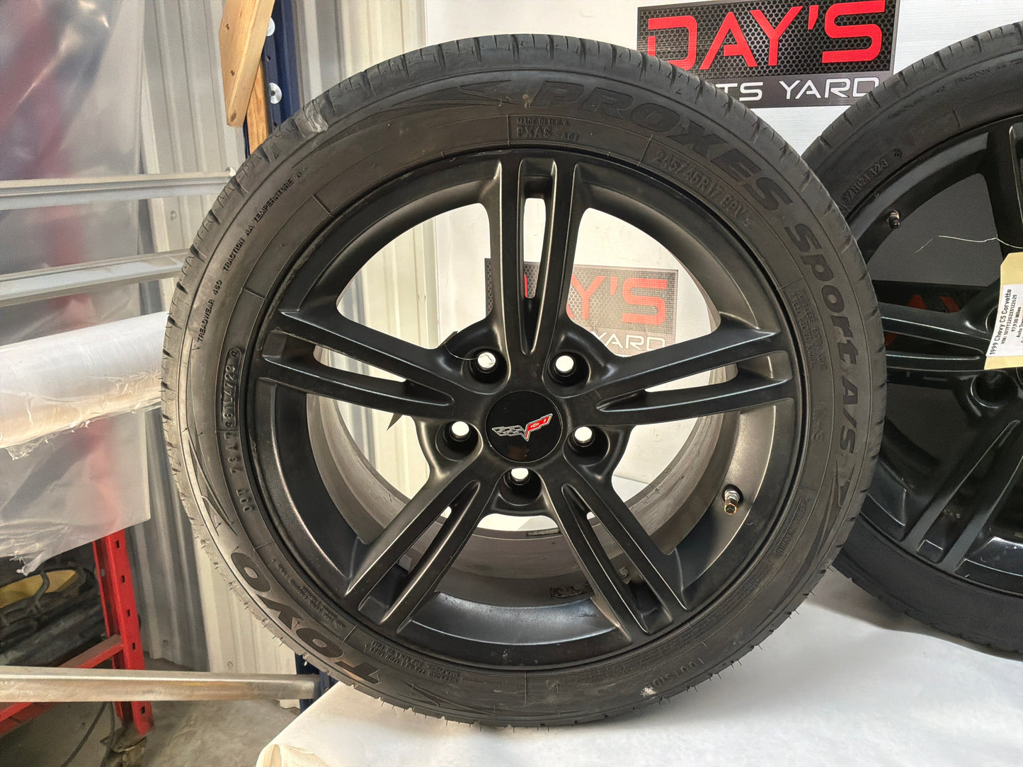 Chevy C6 Corvette Wheels and Tires 17x8.5 18x9.5 OEM