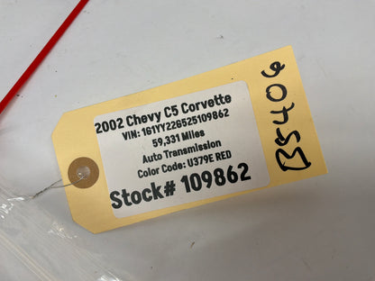 2002 Chevy C5 Corvette LH Driver Seat Track Frame Finish Covers Trims OEM