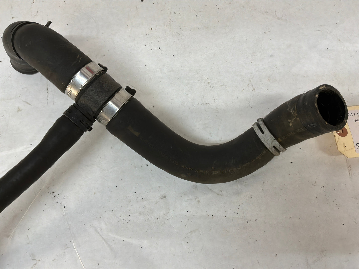 2017 Chevrolet SS Sedan Upper Radiator Heater Hose Line Tube OEM