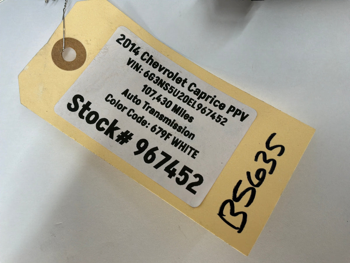 2014 Chevy Caprice PPV Fire Wall Front Chassis Engine Bay Wire Wiring Harness OEM