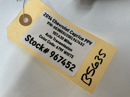 2014 Chevy Caprice PPV Fire Wall Front Chassis Engine Bay Wire Wiring Harness OEM