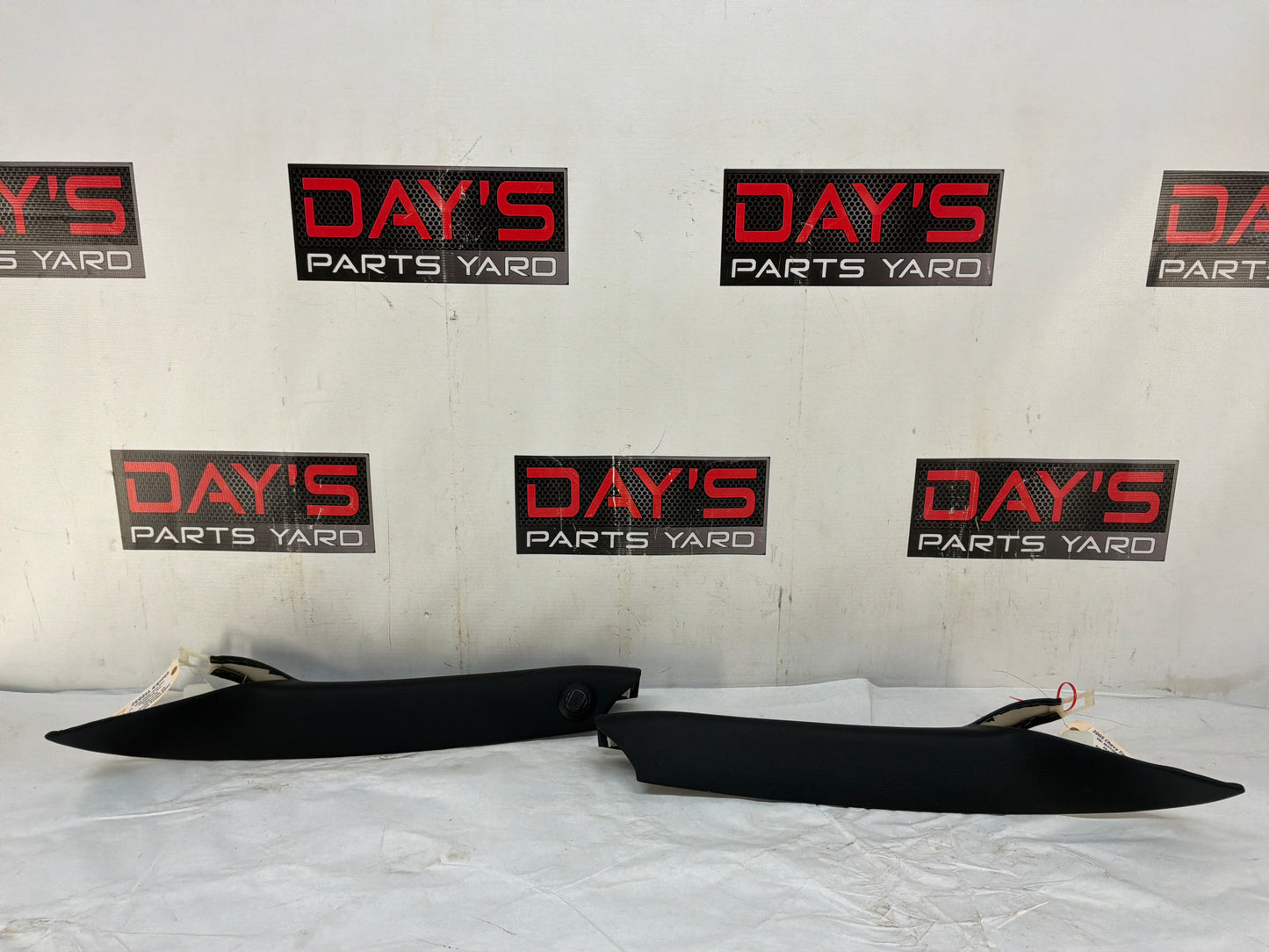 2005 Chevy C6 Corvette RH & LH Interior A Pillar Trim Panels Black OEM - Day's Parts Yard