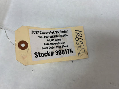 2017 Chevy SS Sedan Rear Suspension Cradle Subframe Bolts Hardware OEM