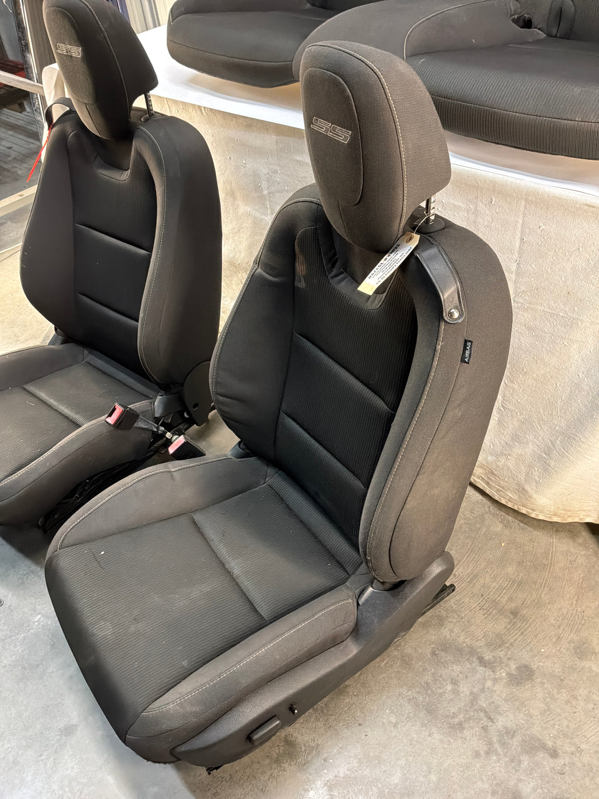 2015 Chevy Camaro SS 1LE Seats Fronts and Rear Black Cloth OEM