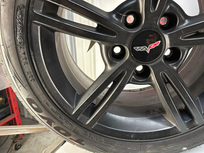 Chevy C6 Corvette Wheels and Tires 17x8.5 18x9.5 OEM