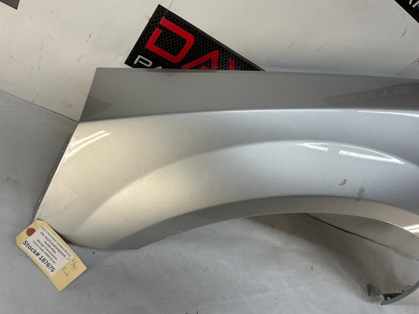 2015 Chevrolet Camaro SS 1LE LH Driver Front Fender Black OEM