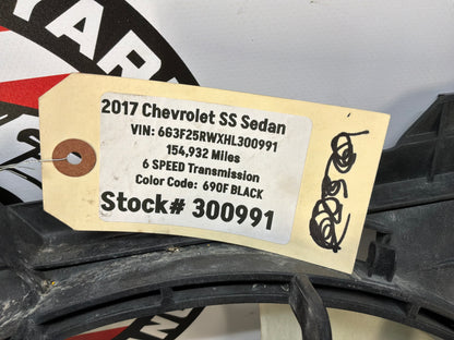 2017 Chevrolet SS Sedan Dual Electric Radiator Coolant Cooling Fans OEM