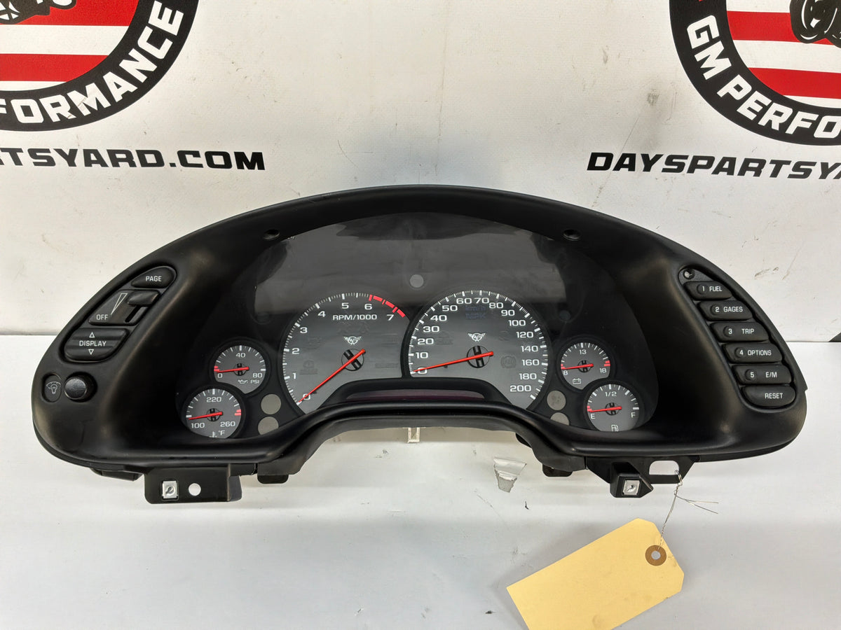 2002 Chevy Corvette Convertible Instrument Panel Gauge Cluster Speedometer OEM 38K