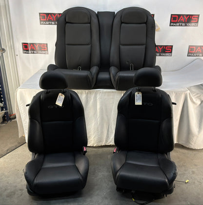 2004 Pontiac GTO Seats Fronts and Rears Black Leather OEM
