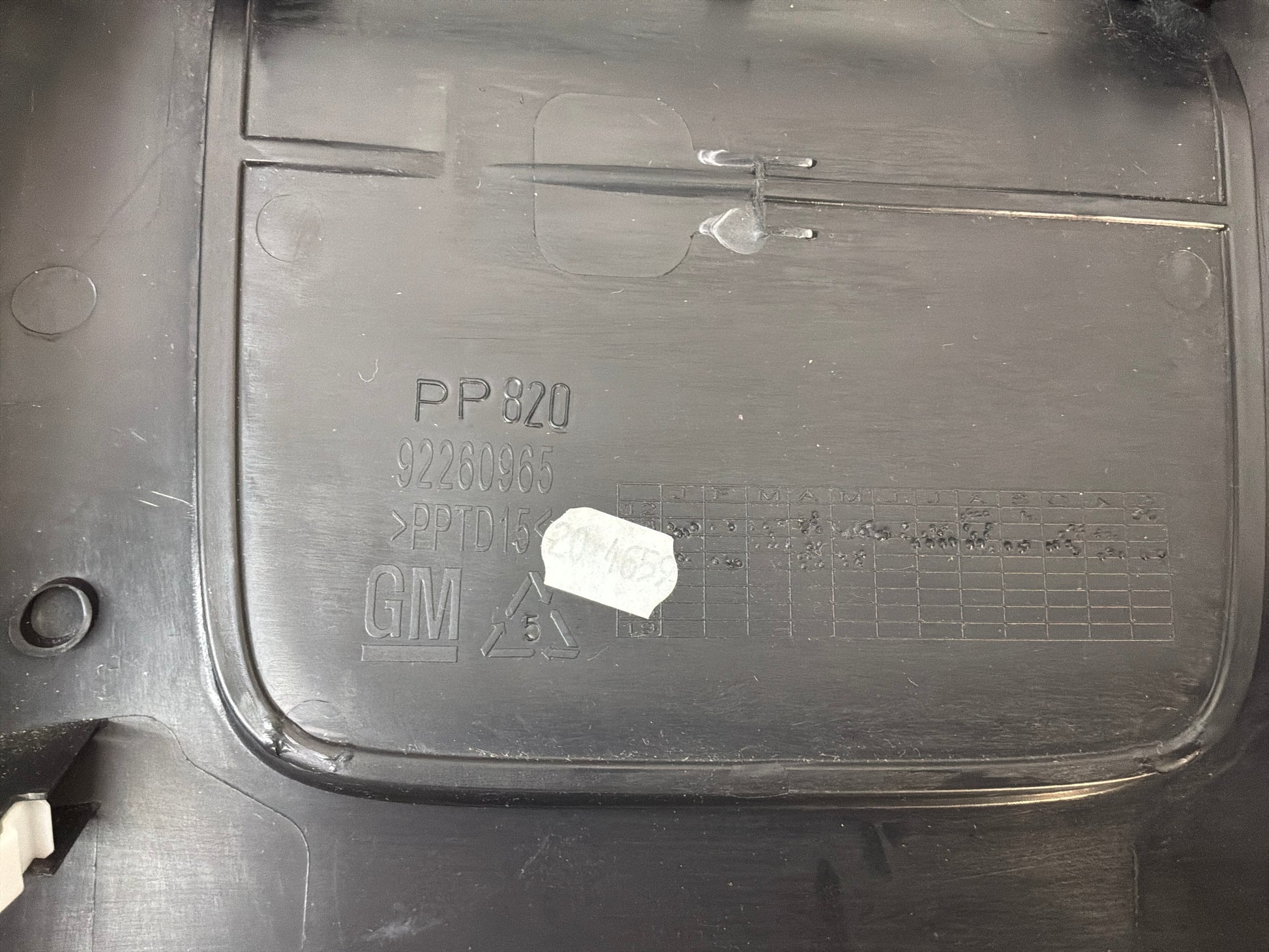 2014 Chevy SS Sedan Center Console Rear Cover Trim Panel OEM - Day's Parts Yard