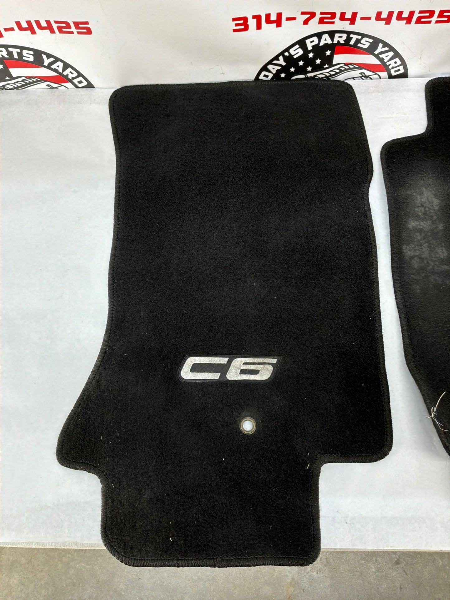 2007  Chevy C6 Corvette Convertible Embroidered Floor Mats OEM