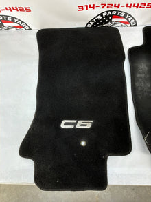 2007 C6 Corvette Convertible Embroidered Floor Mats OEM