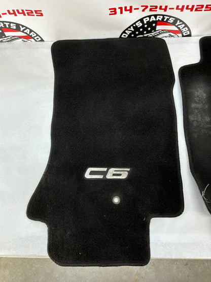 2007  Chevy C6 Corvette Convertible Embroidered Floor Mats OEM