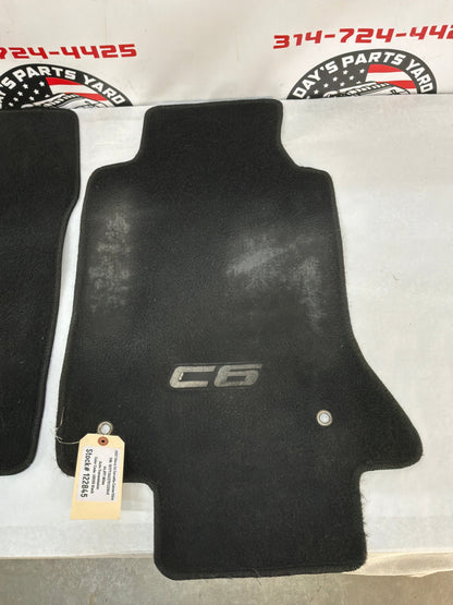 2007  Chevy C6 Corvette Convertible Embroidered Floor Mats OEM